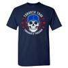 Toronto True Through & Through Men's Skull T-Shirt for Toronto Fans (Navy Shirt,3XL) view 1