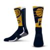 For Bare Feet NBA INDIANA PACERS Logo Zoom Mesh Secondary Color Crew Sock Youth view 1