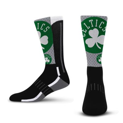 For Bare Feet NBA BOSTON CELTICS Logo Zoom Mesh Secondary Color Crew Sock Youth