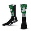 For Bare Feet NBA BOSTON CELTICS Logo Zoom Mesh Secondary Color Crew Sock Youth view 1