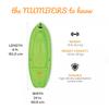 Generic The wave 6' Youth Kayak with Paddle. Designed for Stability and Safety, It's The Perfect Choice for Young Paddlers Ready to Conquer The Water (Lime, 1 PACK), 90153 view 2