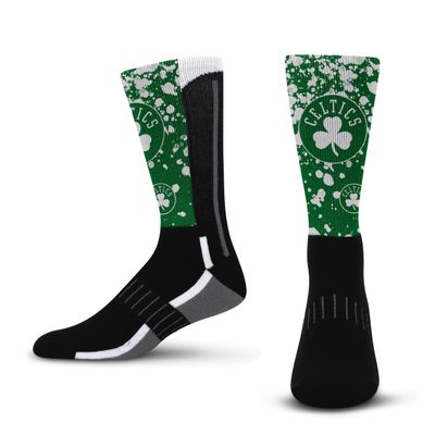 For Bare Feet NBA BOSTON CELTICS Splatter Logo Crew Sock Youth