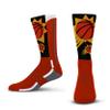 For Bare Feet NBA PHOENIX SUNS Logo Zoom Mesh Primary Crew Sock Youth view 1