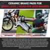 BLEEDZONE Ceramic Bike Brake Pads for SRAM Level/Road Pre-2019 Brakes  Bike Disc Brake Pads Replacement for SRAM Brakes view 2