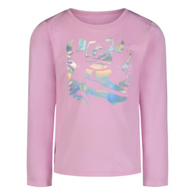 Under Armour UA TECH Iridescent Logo LS, Pink/Iridescent, 4