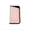Calabria Luv Ya' Shiny Pink Heart Pattern Soft Slip-in Eyeglass Case Slim Eyewear Pouch Sunglasses Holder Protective Glasses view 1