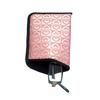 Calabria Luv Ya' Shiny Pink Heart Pattern Soft Slip-in Eyeglass Case Slim Eyewear Pouch Sunglasses Holder Protective Glasses view 4