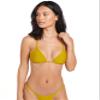 Volcom Women's Standard Simply Seamless Triangle Swimsuit Bikini Top, Moss view 3