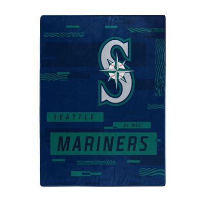 MLB Seattle Mariners Digitize Raschel Throw Blanket 60x80Inches