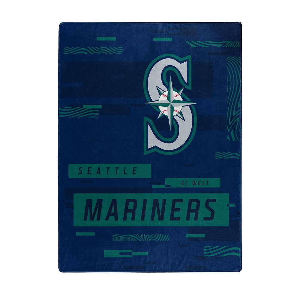 MLB Seattle Mariners Digitize Raschel Throw Blanket 60x80Inches