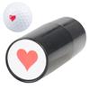 LUZBOSE Golf Ball Stamp Marker Reusable Ink Stamps for Books, Cloth Crafts, Personalize Your Golf Balls, Red Heart view 1