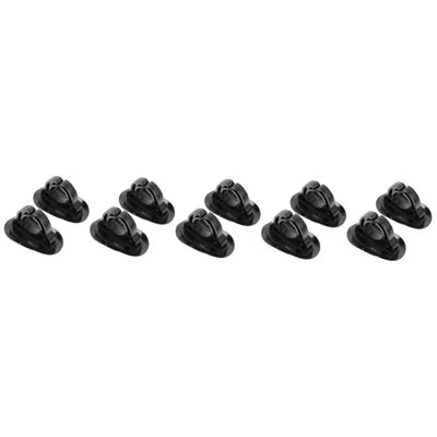INOOMP 10pcs Sturdy Holder Clip for Kayaks and Canoes Deck Mounted Buckle Easy to Install Fixing Accessory for Fishing and Water Sports