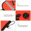 Alomejor High Visibility Inflatable Diving SMB Marker Buoy Accessory with Reflective Strip for Quick Storage (Red) view 3