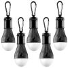 FLY2SKY Tent Lamp Portable LED Tent Lights 5 Packs Hook Hurricane Emergency Lights LED Camping Light Bulb Camping Tent Lantern Bulb Camping Equipment for Camping Hiking Backpacking Fishing Outage view 1