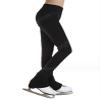 Miaeowve Kids Boys Girls Elastic Waistband Rhinestones Decor Pants Ice Skating Workout Sports Practice Leggings Black 11-12 Years view 1