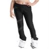 Miaeowve Kids Boys Girls Elastic Waistband Rhinestones Decor Pants Ice Skating Workout Sports Practice Leggings Black 11-12 Years view 2