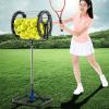 Tennis Ball Collector, 2 in 1 Tennis Balls Pickup Rollers Tool, Telescopic Tennis Ball Roller Hopper Pickup, 80 Balls Capacity, for Schools Coaches Clubs Picking and Storage Balls view 3