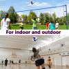 6 Pack Volleyballs Official Size 5, Soft Bulk Recreational Volley Balls with Pump and Net Bag for Indoor Outdoor Beach Pool Water Sand Game Training Match Gift for Beginner Women, Red Navy Blue Blue view 4