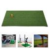 Golf Hitting Mat Indoor Outdoor Golf Swing Practice Grass Mats with Rubber Golfing Tee for Home Office Use view 3