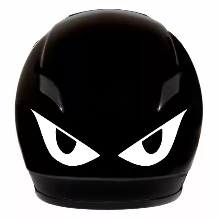 Angry Eyes Vinyl Decal Sticker Design #2 Waterproof Motorcycles Motorbikes Motor Bicycles Bikes Helmets Car Laptop Phone (Black, 7" x 2.5")