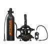 SMACO Mini Scuba Tank with Snorkel Mask 1.9L Portable Small Diving Tank with Sub Mask Reusable Pony Bottle with Full Face Dive Mask Diving Cylinder for Snorkeling Underwater Exploration S700 Plus view 1