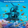 SMACO Mini Scuba Tank with Snorkel Mask 1.9L Portable Small Diving Tank with Sub Mask Reusable Pony Bottle with Full Face Dive Mask Diving Cylinder for Snorkeling Underwater Exploration S700 Plus view 4