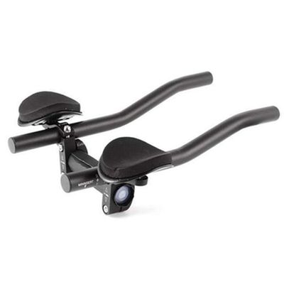 Alomejor Aerobars Aluminum Alloy TT Handlebars Rests Armrest Pads and Sponge Cushions for Road Bikes Triathlon Cycling (As Shown)