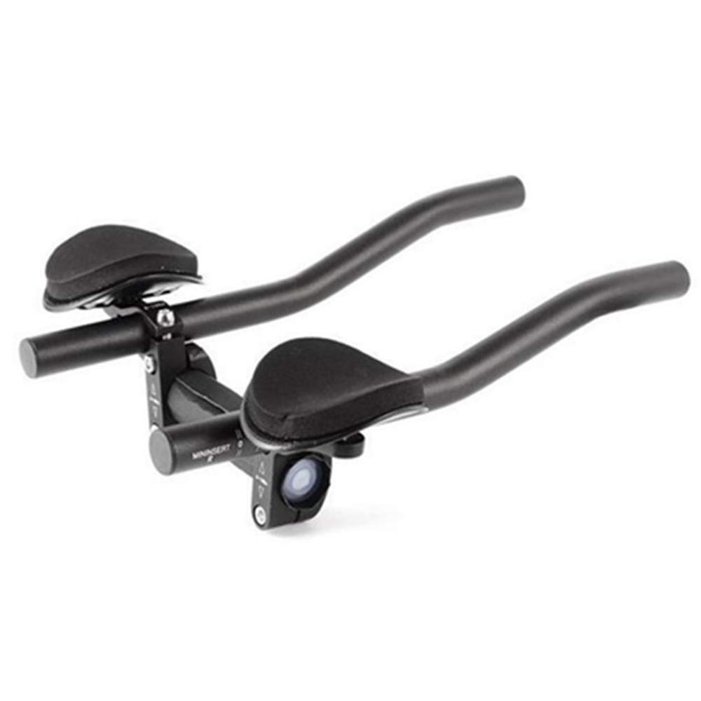 Alomejor Aerobars Aluminum Alloy TT Handlebars Rests Armrest Pads and Sponge Cushions for Road Bikes Triathlon Cycling (As Shown)