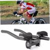 Alomejor Aerobars Aluminum Alloy TT Handlebars Rests Armrest Pads and Sponge Cushions for Road Bikes Triathlon Cycling (As Shown) view 4