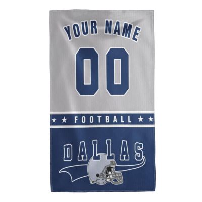HBXXKA Custom Football with City Name Towels Personalised Design Your Name/Number Towels as Gifts11 * 19in30 * 50cm (Football Towel C-23)
