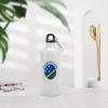 JuneLucky Solomon Islands Flag Aluminum Water Bottle 20 oz Portable Leakproof Cycling Water Bottle with Hanging Buckle Travel Tumbler for Gym Camping Hiking Outdoor Fits Most Bike Cages view 2