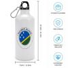 JuneLucky Solomon Islands Flag Aluminum Water Bottle 20 oz Portable Leakproof Cycling Water Bottle with Hanging Buckle Travel Tumbler for Gym Camping Hiking Outdoor Fits Most Bike Cages view 4