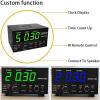 HCAUYNN Professional Gymnastics Timer,with Led Display,Adjustable Time, Frequency and Sound, for Muay Thai/MMA/Kickboxing,Blue view 4
