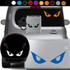 Angry Eyes Vinyl Decal Sticker Design #2 Waterproof Motorcycles Motorbikes Motor Bicycles Bikes Helmets Car Laptop Phone (White, 11" x 4") view 2