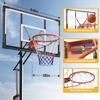 Basketball Hoop Outdoor 10 FT Height Adjustable Basketball Goals Systems Portable with 44" Backboard and Wheels for Youth Adults Kids - Backyard, Driveway, Indoor Play view 3