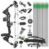 Compound Bow Kit for Adult and Beginner,Hunting Bow Archery Set with Alll Accessory,Draw Weight 20-70 Lbs, Right & Left Hand for Hunting Fishing Target Shooting (Black, Right Handed) view 1