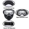 2 Pack Airsoft Full Face Mask with Detachable Goggles, Paintball Tactical Mask, Anti Fog, Motorcycle Riding Protection view 2