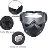 2 Pack Airsoft Full Face Mask with Detachable Goggles, Paintball Tactical Mask, Anti Fog, Motorcycle Riding Protection view 3