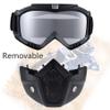 2 Pack Airsoft Full Face Mask with Detachable Goggles, Paintball Tactical Mask, Anti Fog, Motorcycle Riding Protection view 4