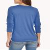 Long Sleeve Shirts for Women Crew Neck Basic Tee Fashion Womens Tops Light Blue view 4