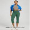 ODODOS Women's High Waisted Yoga Capris with Pockets,Tummy Control Non See Through Workout Sports Running Capri Leggings, Dark Green, Large view 4