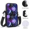 CWECVWE Men's Small Crossbody Cellphone Wallet Bag, Wallet Purses, Fashion Travel Bag With Adjustable Strap Compatible with Trippy Sun Moon Stars view 4