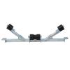 Adjustable Boat Trailer Bottom Support Bracket, with Keel Rollers - Zinc-Coated Steel Holder Suitable for Boats from 24.61" to 40.6" Wide, Silver view 1