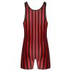 Linjinx Men's One Piece Swimsuit Bikini Water Sports Super Speed Dry Charm Muscle Bodysuit Jumpsuit Red&Black Medium view 4