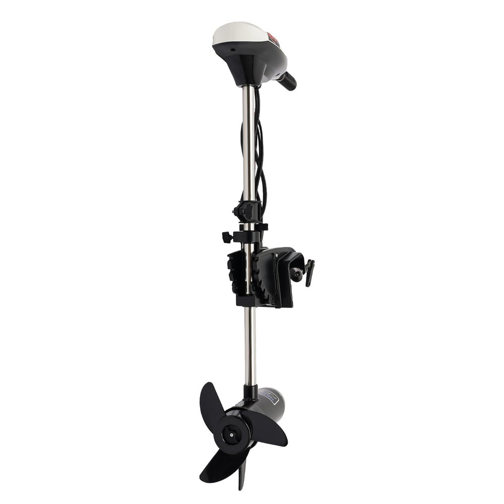65 LBS Electric Trolling Motor Outboard Engine, 12V Electric Outboard Trolling Motor Heavy Duty Fishing Boat Engine Angle-Adjustable, for Rubber Inflatable Boats Fishing Boats