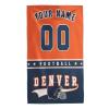 GASYWEOP football and city towels Team Name Number Sport Towel gifts for The fans 11 * 19in30 * 50cm (Towel Style-24) view 1