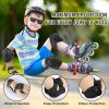 6PCS Kids Protective Gear Set, Knee Pads for Kids 3-10 Years Old, Toddler Elbow Pads, Wrist Guards, Skating Cycling Bike Rollerblading Scooter, Upgraded & Durable Material, Boys, Girls,Youth, Black view 3