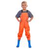 Kids Chest Waders with Rain Boots Youth Fishing Waders for Toddler Hunt & Fishing Waders Waterproof Waders for Boys Girls (Orange, 14-15 Years) view 1