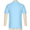 Mens Casual Linen Shirts Short Sleeve Button Down Tees Spread Collar Plain Tshirts Blouses Summer Vacation Beach Tops Light Blue view 4