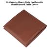 K-Musculo Shuffleboard Table Cover, Heavy Duty Leatherette Waterproof & Tearproof Shuffleboard Covers Fit for 14FT (171"L x 26"W x 8"H) Shuffleboard Table (Brown) view 3